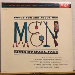 Burl Ives Songs For And About Men Vinyl Lp